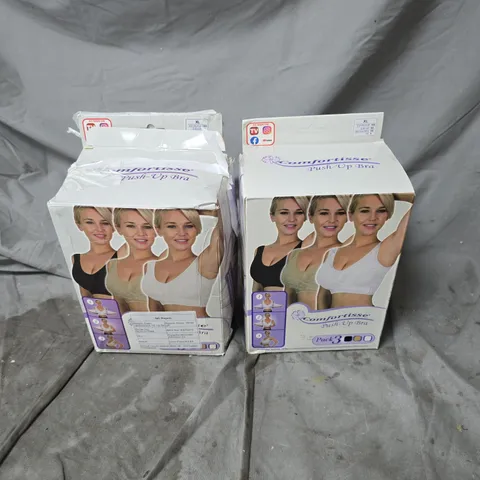 2 X COMFORTISSE PUSH UP BRA 3 PACKS XL BOXED