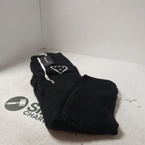 CARSICKO BLACK SWEATPANTS / JOGGERS – UK SIZE M