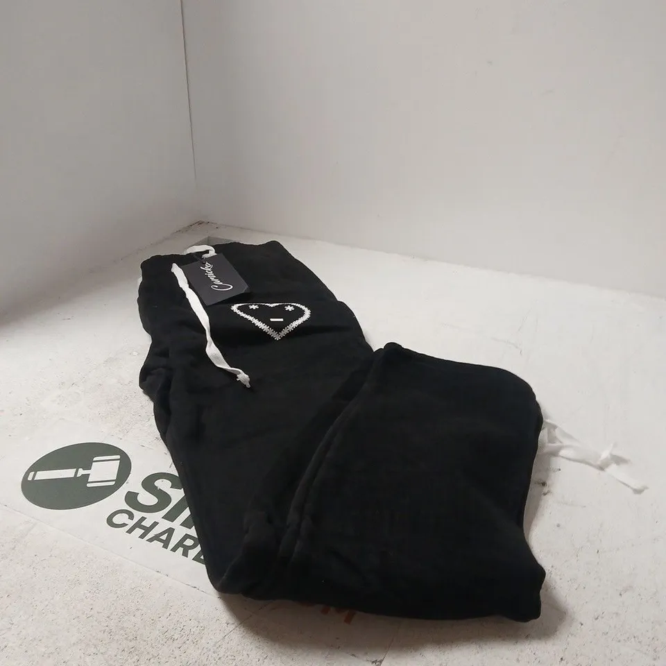 CARSICKO BLACK SWEATPANTS / JOGGERS – UK SIZE M