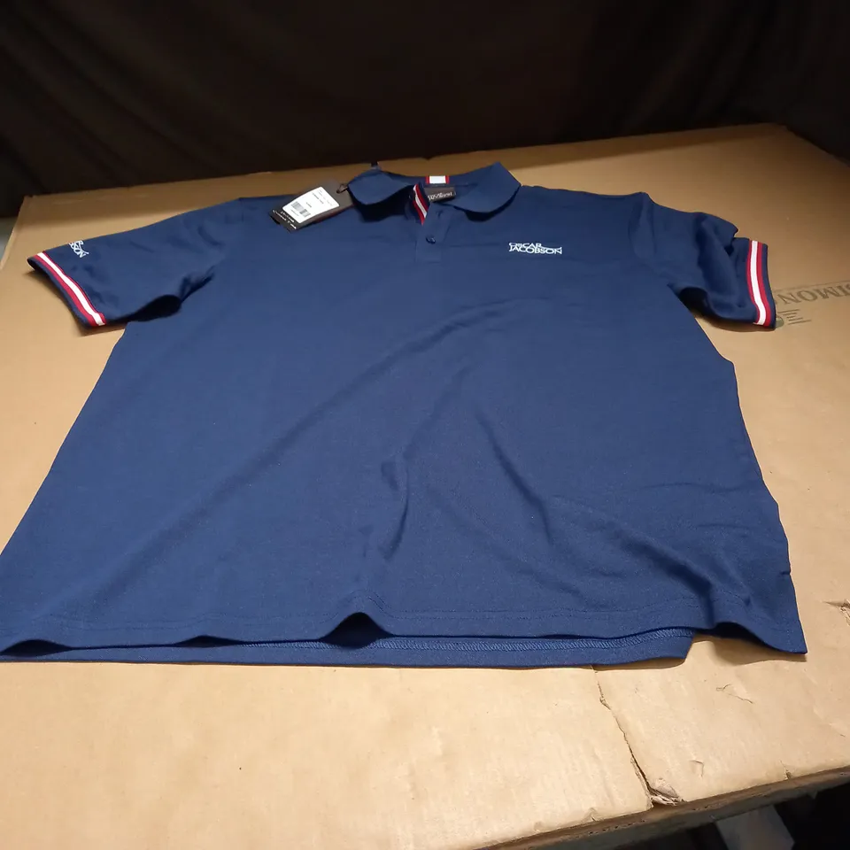 BLUE/WHITE/RED OSCAR JACOBSON SWEATSHIRT