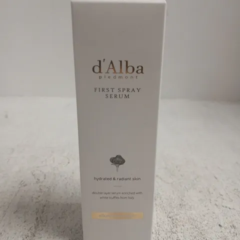 BOXED AND SEALED D'ALBA PIEDMONT FIRST SPRAY SERUM (100ML)