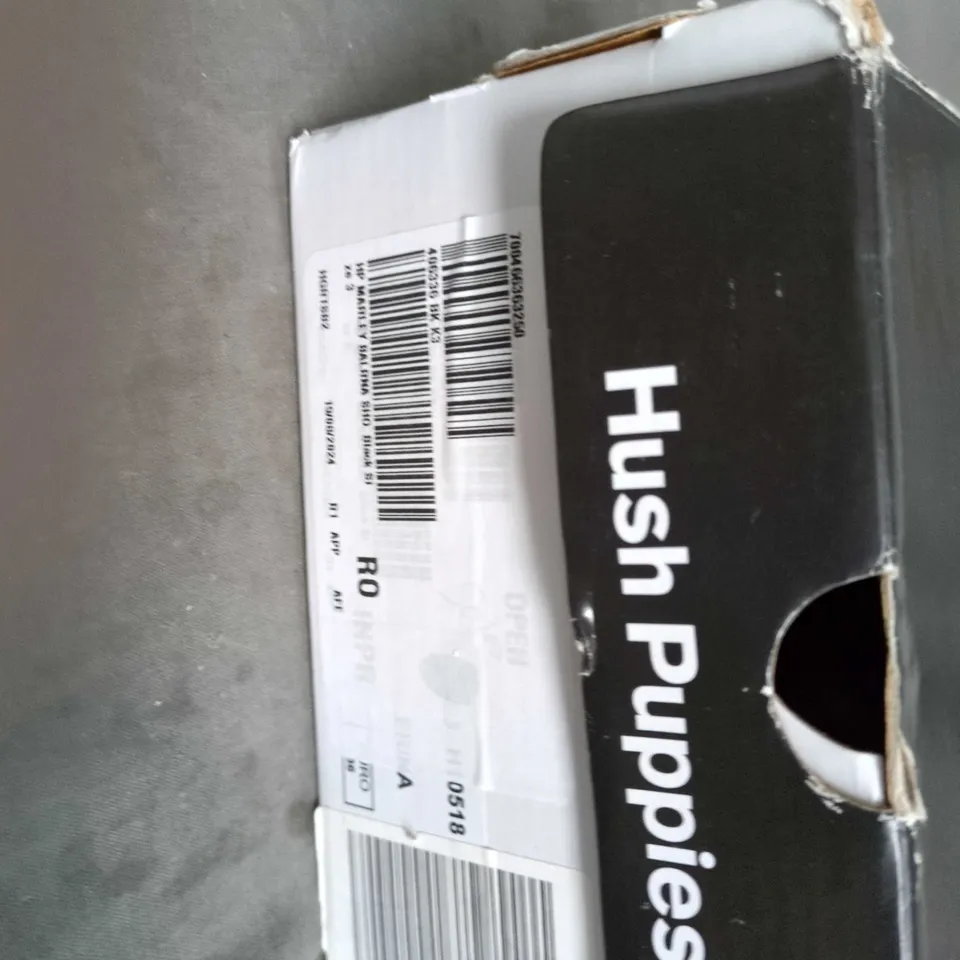 HUSH PUPPIES WOMEN'S BLACK LEATHER FLATS UK SIZE 3 