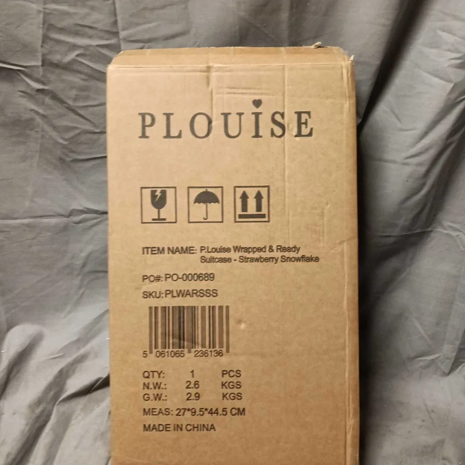 P LOUISE WRAPPED & READY SUITCASE – STRAWBERRY SNOWFLAKE