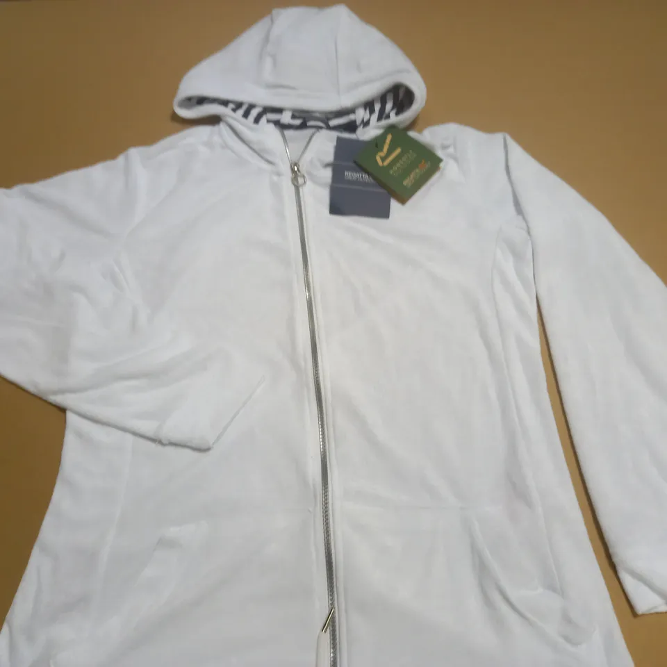 REGATTA BAYARAMA LADIES HOODIE IN WHITE - SIZE 16