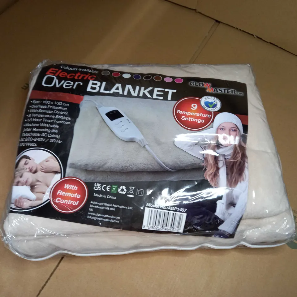 PACKAGED BEIGE ELECTRIC OVER BLANKET