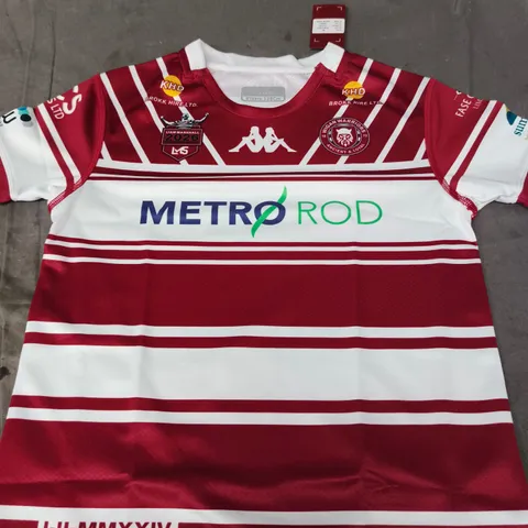 WIGAN WARRIORS RUGBY JERSEY - SIZE 8 YEARS