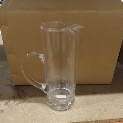 BOXED ARTIS GLASS MARTINI JUG ICE LIPPED SET OF 6
