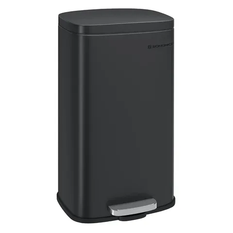 BOXED SONGMICS KITCHEN BIN 8 GALLON (30L), PEDAL RUBBISH BIN