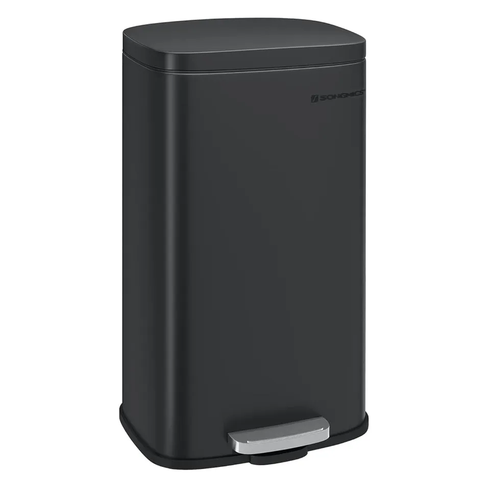 BOXED SONGMICS KITCHEN BIN 8 GALLON (30L), PEDAL RUBBISH BIN