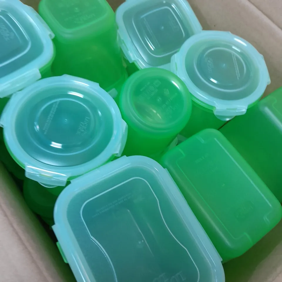 LOCK & LOCK APPROX 20 PIECE NESTABLE FOOD CONTAINERS