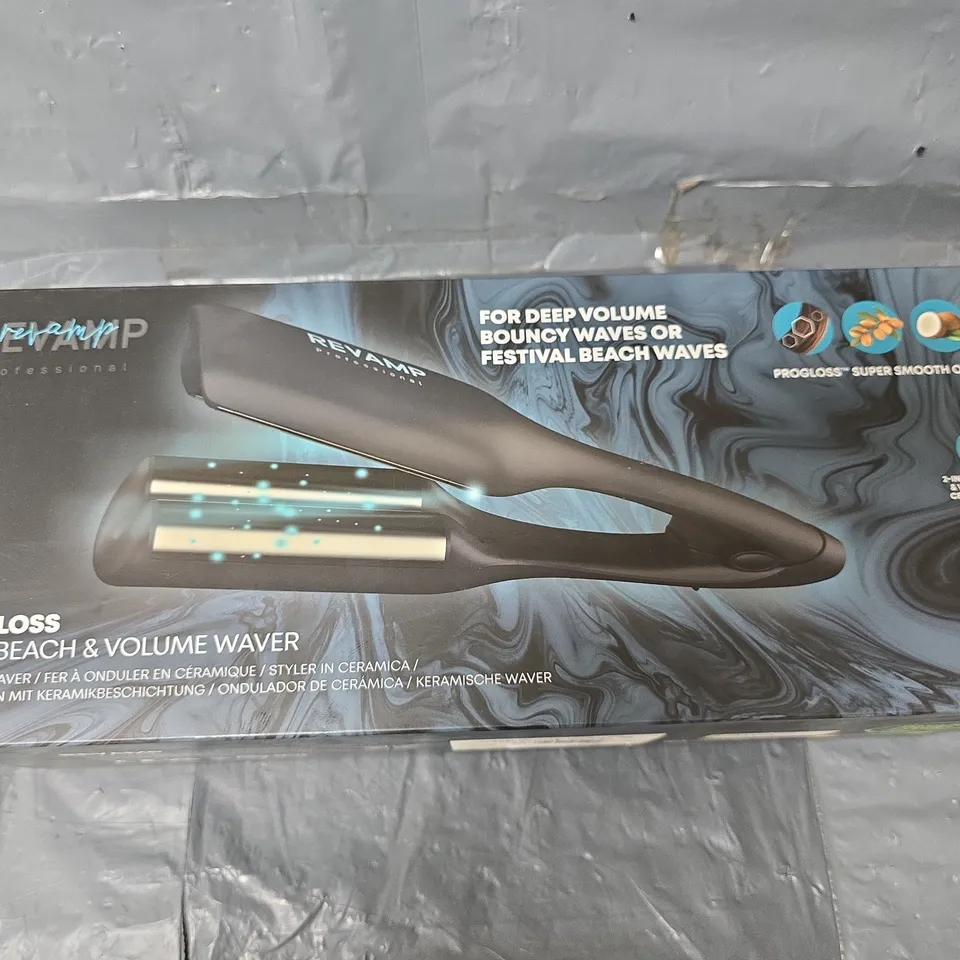 BOXED REVAMP PROGLOSS 2 IN 1 BEACH AND VOLUME WAVER WV-3000