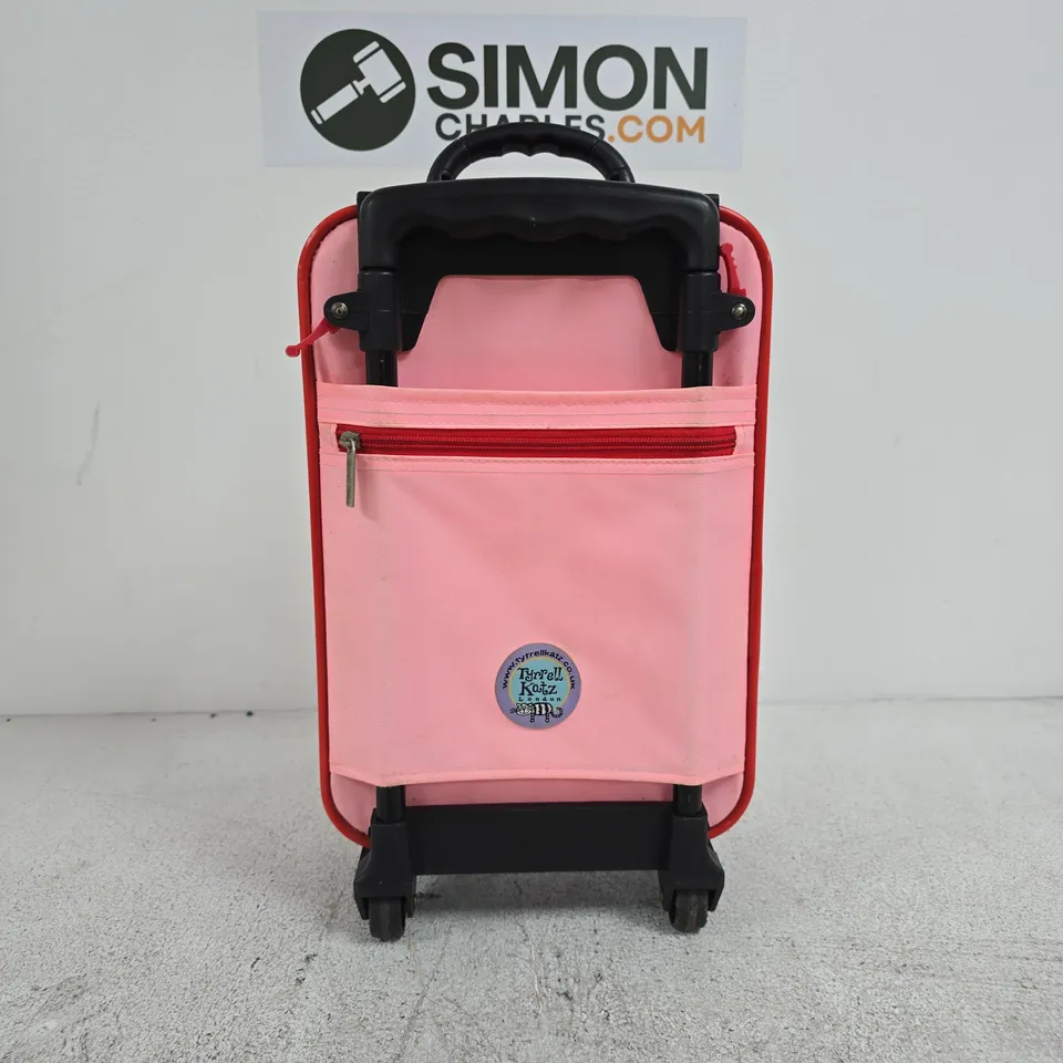 TYRRELL KATZ LONDON PINK 2 WHEEL SMALL SUITCASE BALLET DESIGN