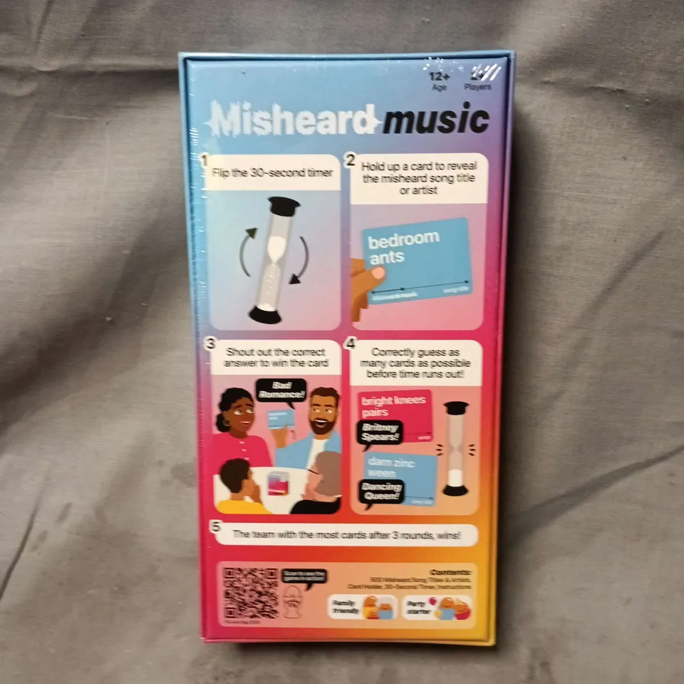 SEALED MISHEARD MUSIC PARTY GAME