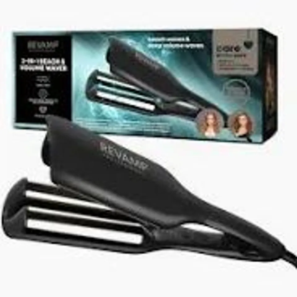 BOXED REVAMP PROGLOSS 2 IN 1 BEACH AND VOLUME WAVER WV-3000