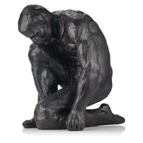 OUTLET GARDEN REFLECTIONS KNEELING MAN SCULPTURE