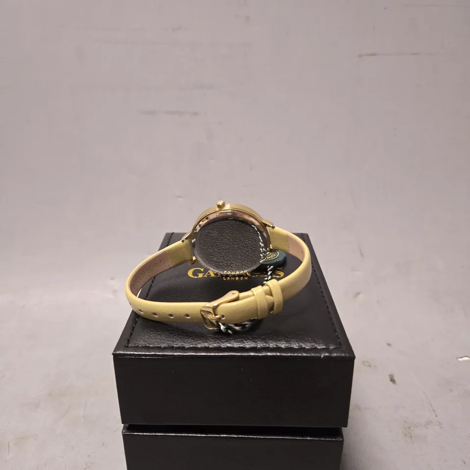 BOXED GAMAGES LADIES JUBILANT WATCH IN GOLD CHAMPAGNE