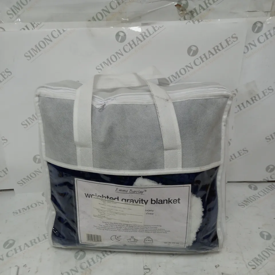 EMMA BARCLAY SHERPA WEIGHTED BLANKET - 150CM X 200CM