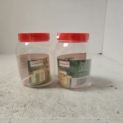SET OF 12 SUNPET 750ML CONTAINERS