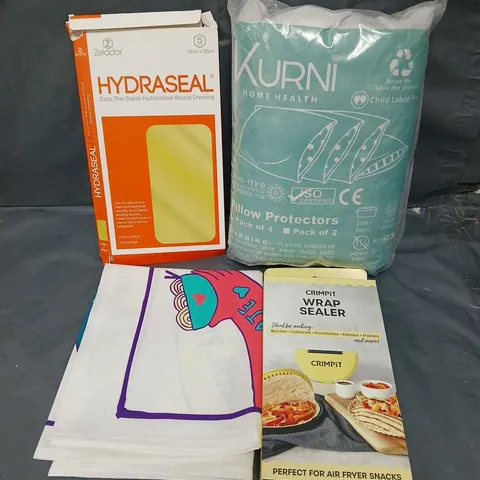 APPROXIMATELY 20 ASSORTED HOUSEHOLD PRODUCTS TO INCLUDE CRIMPIT WRAP SEALER, WOULD DRESSING, CUSHION ETC