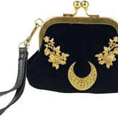 BRAND NEW BAGGED KILLSTAR CELESTIAL COIN PURSE IN BLACK/GOLD