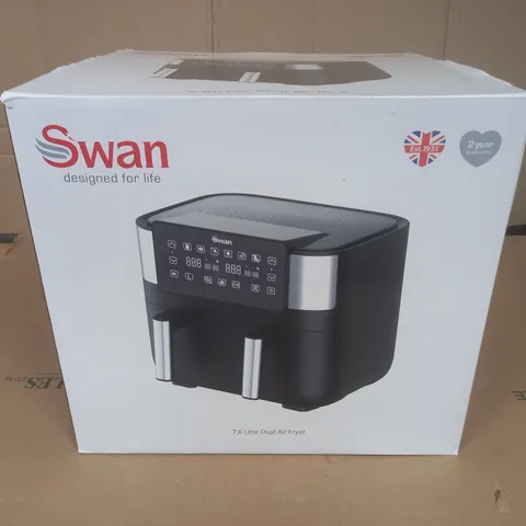 BOXED SWAN 7.6L DUAL AIR FRYER 