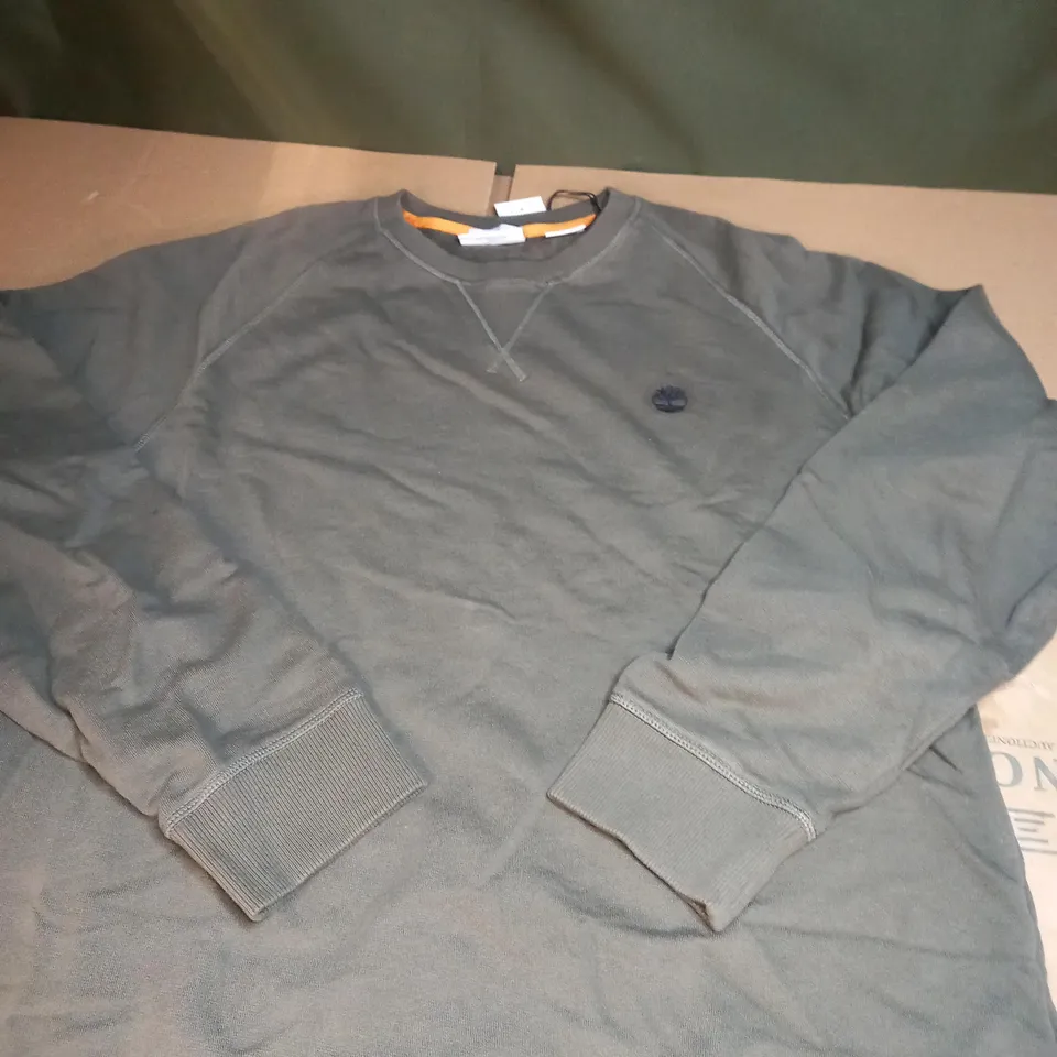 MENS TIMBERLAND KHAKI SWEATSHIRT SIZE L