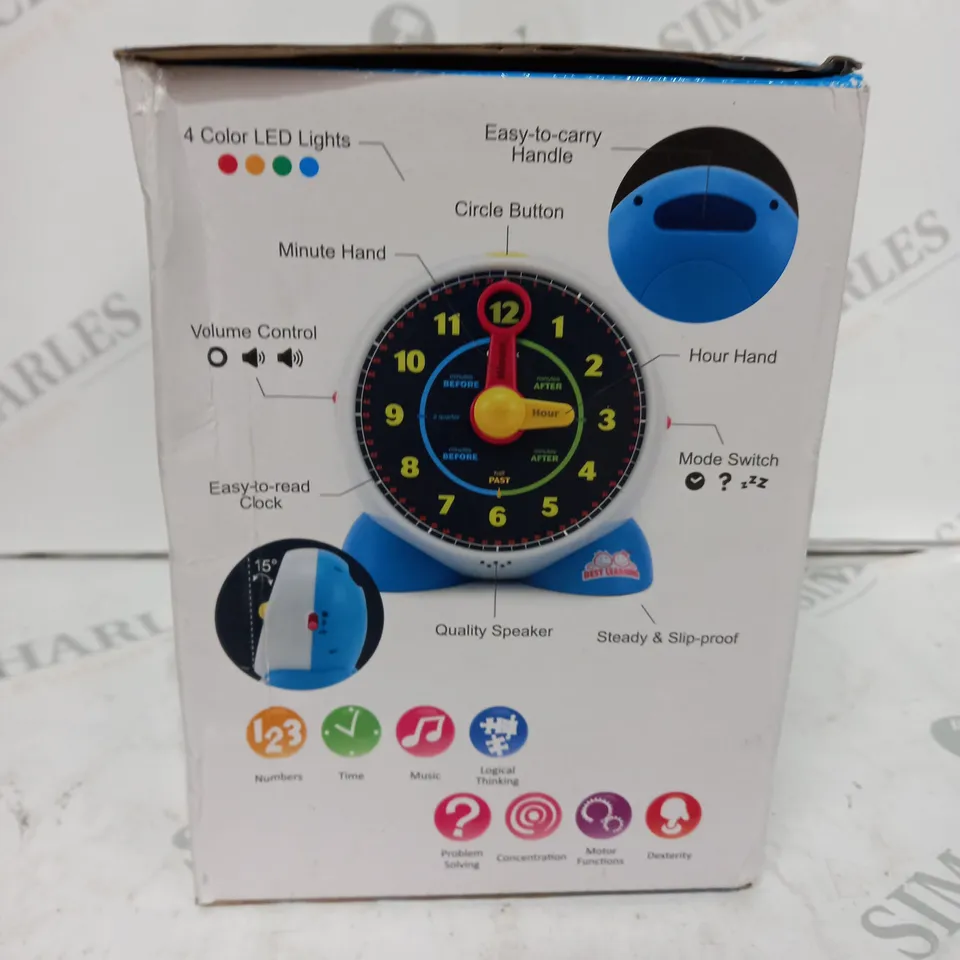 BOXED TOY LEARNING CLOCK SMART LEARNING