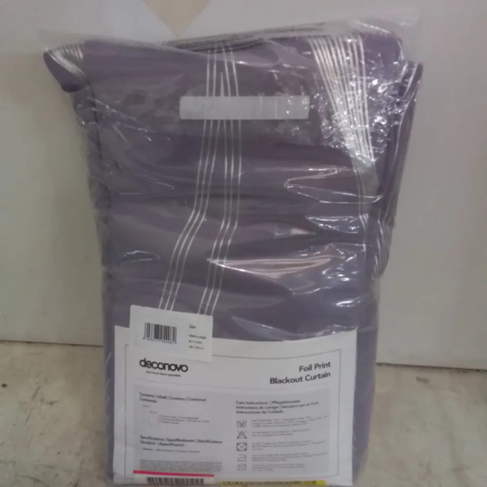 BAGGED PREWETT SUPER SOFT EYELET ROOM DARKENING CURTAINS // SIZE: 168 X 183CM 