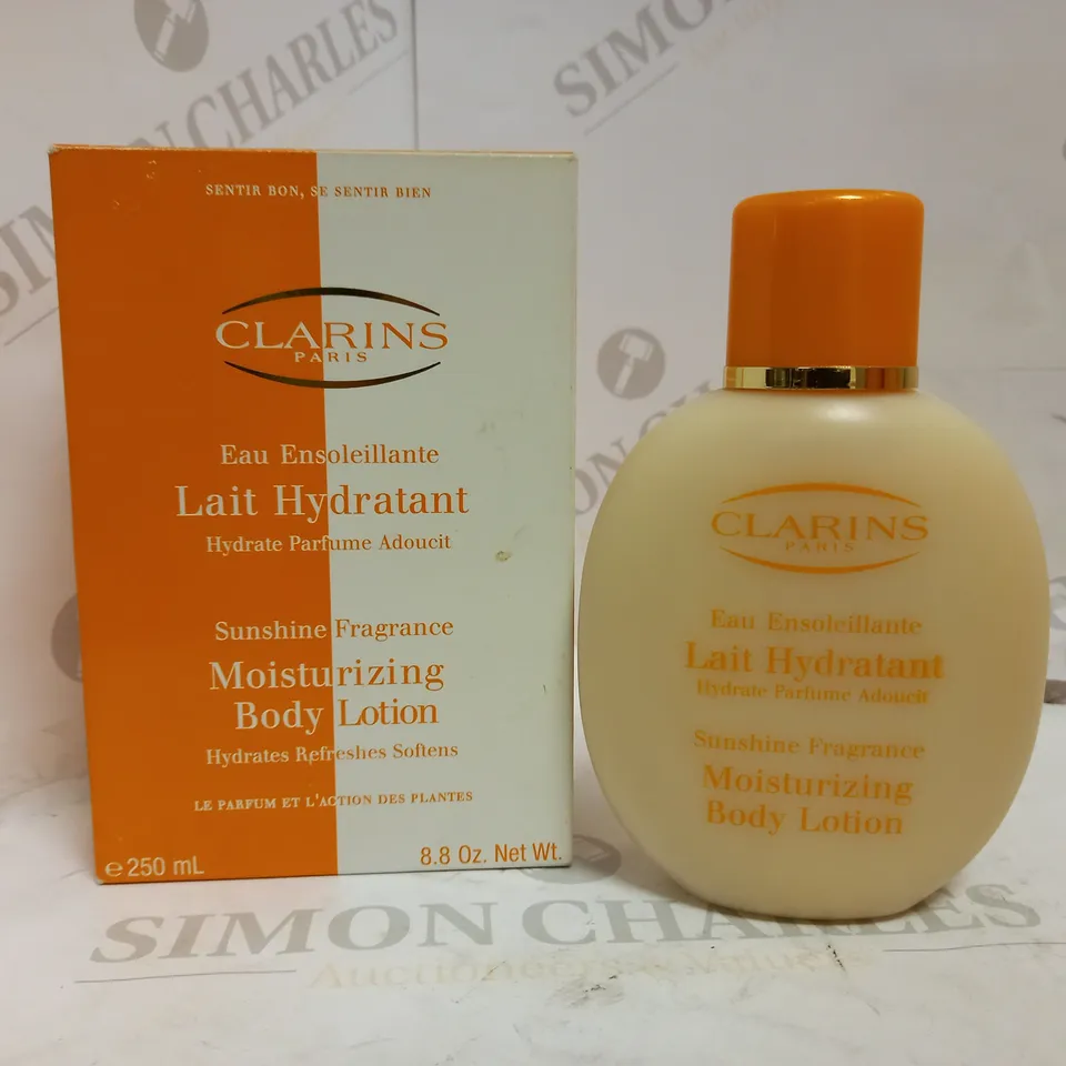 CLARINS SUNSHINE FRAGRANCE MOISTURISING BODY LOTION 250ML