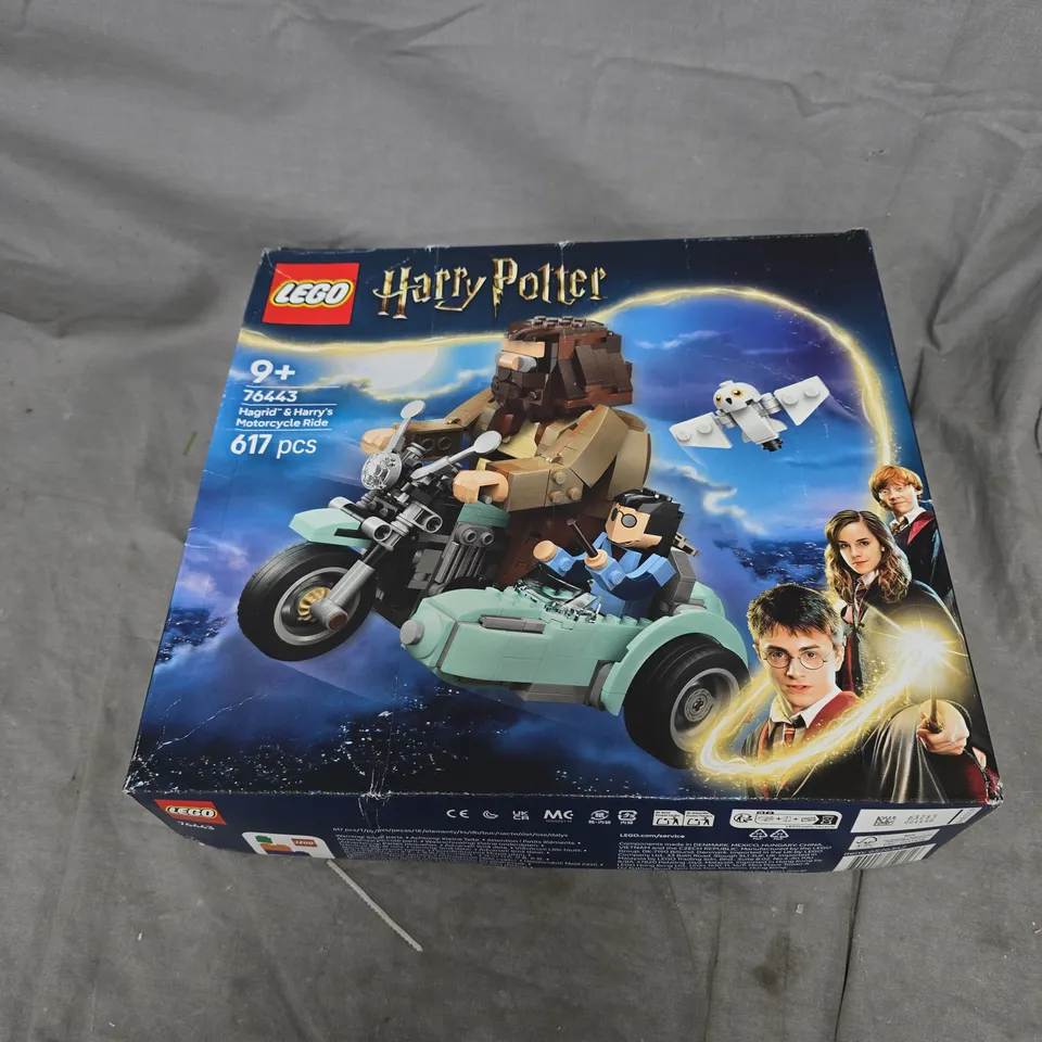 LEGO HARRY POTTER HAGRID AND HARRYS MOTORCYCLE RIDE 617 PIECES, 76443, 9+