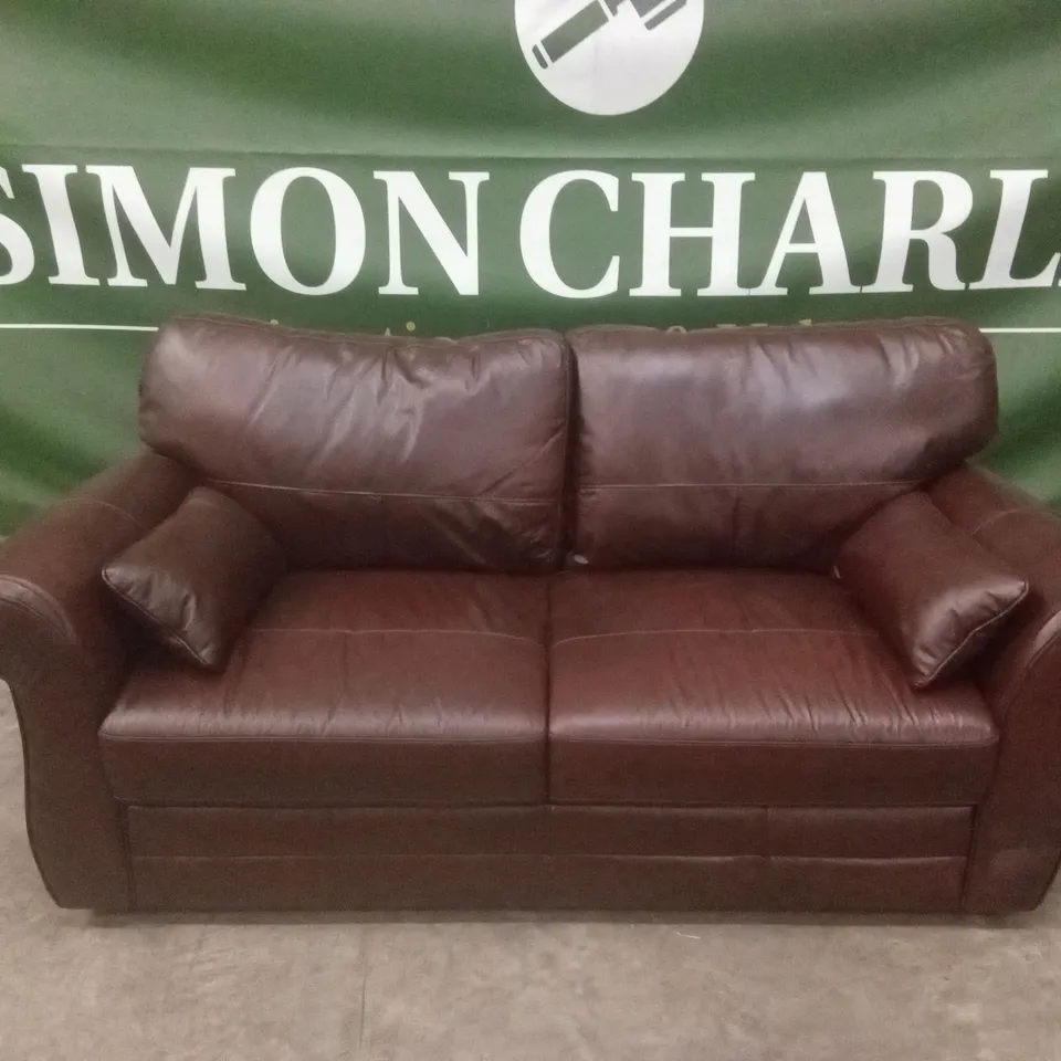 VANTAGE ITALIAN LEATHER 3 SEATER SOFA RRP £1199