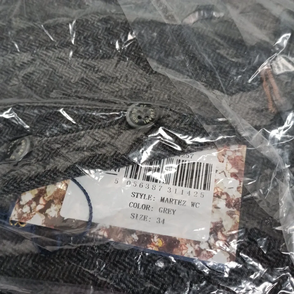 HOUSE OF CAVANI MARTEZ WAISTCOAT – GREY, UK 34