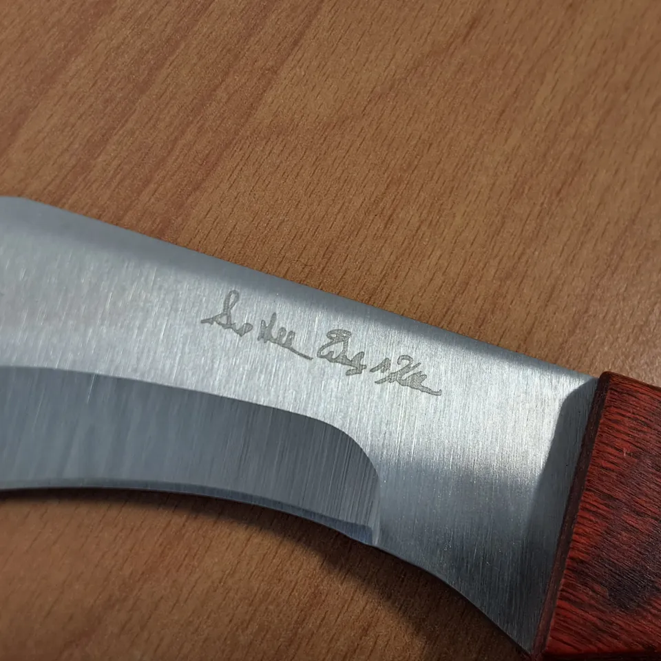 6.5" FULL TANG CURVED KNIFE WITH SHEATH 