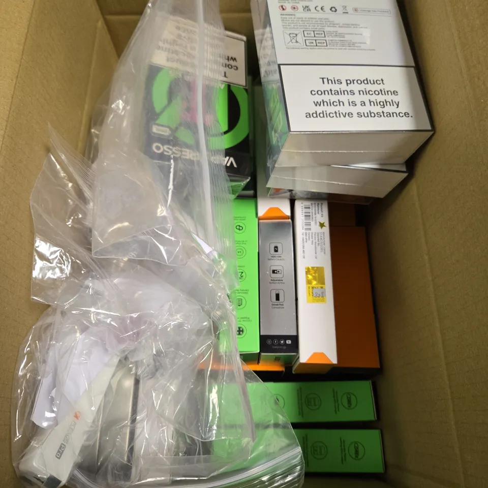 APPROXIMATELY 20 VAPES & E-CIGARETTES TO INCLUDE VAPORESSO, VOOPOO, ASPIRE ETC 