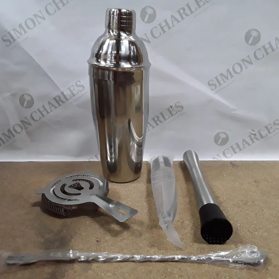 BOX CONTAINING APPROXIMATELY 10 RATEL COCKTAIL SHAKER SETS 