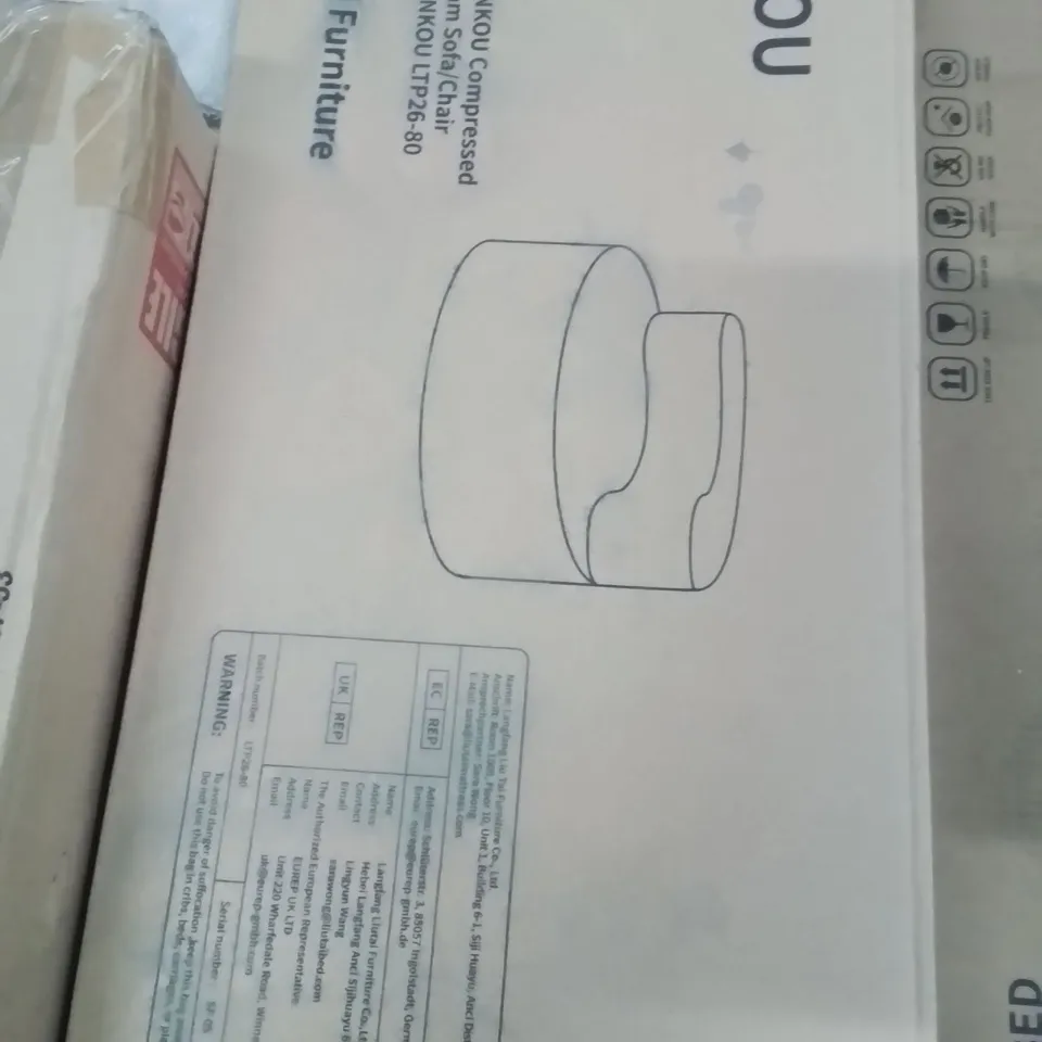 BOXED FOAM SOFA/CHAIR