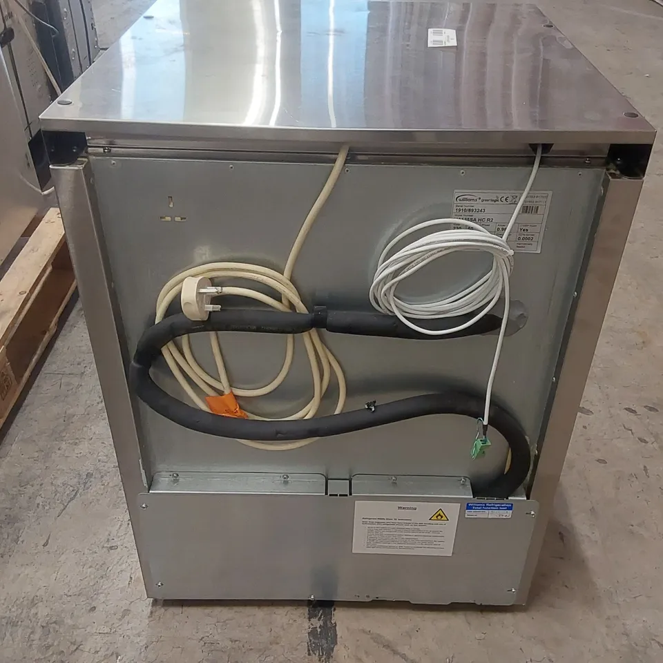 WILLIAMS HA135SA HC R2 SINGLE DOOR UNDERCOUNTER FRIDGE