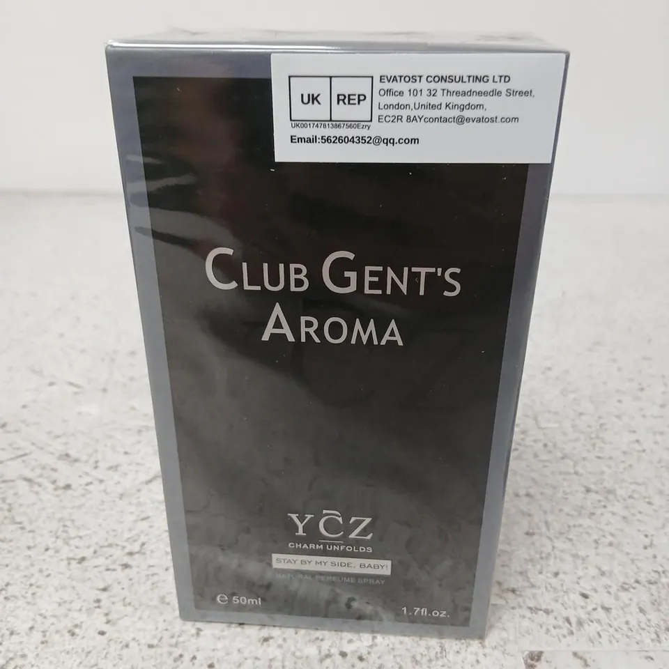 BOXED AND SEALED CLUB GENTS AROMA YCZ CHARM UNFOLDS 50ML