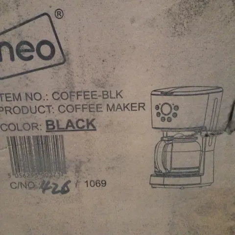 BOXED NEO COFFEE MAKER IN BLACK