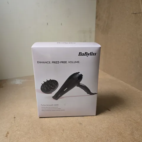 BABYLISS TURBO SMOOTH 2200 HAIR DRYER – BOXED