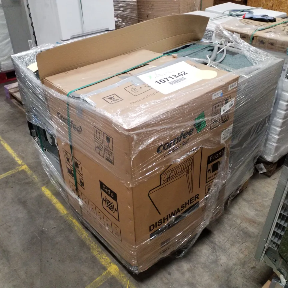 PALLET OF APPROXIMATELY 4 UNPROCESSED RAW RETURN WHITE GOODS TO INCLUDE;