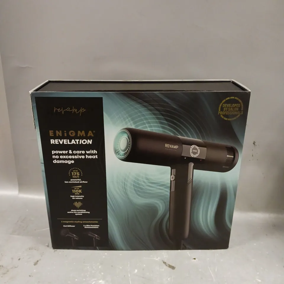 BOXED REVAMP ENIGMA REVELATION HAIR DRYER RRP £149.99