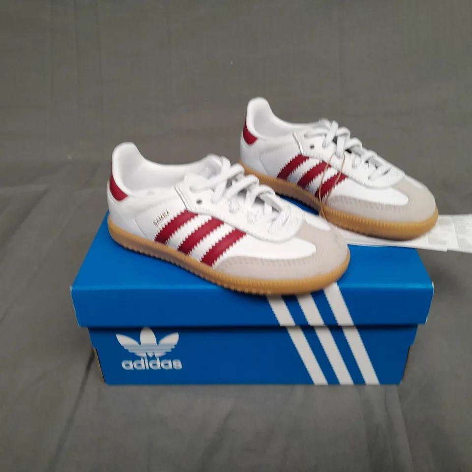 BOXED PAIR OF ADIDAS SAMBA OG EL 1 UK 6 1/2