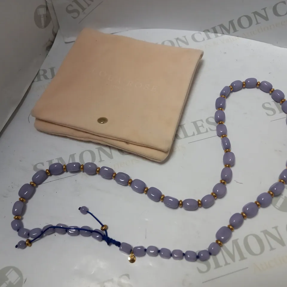 LOLA ROSE LAVENDER STONE NECKLACE