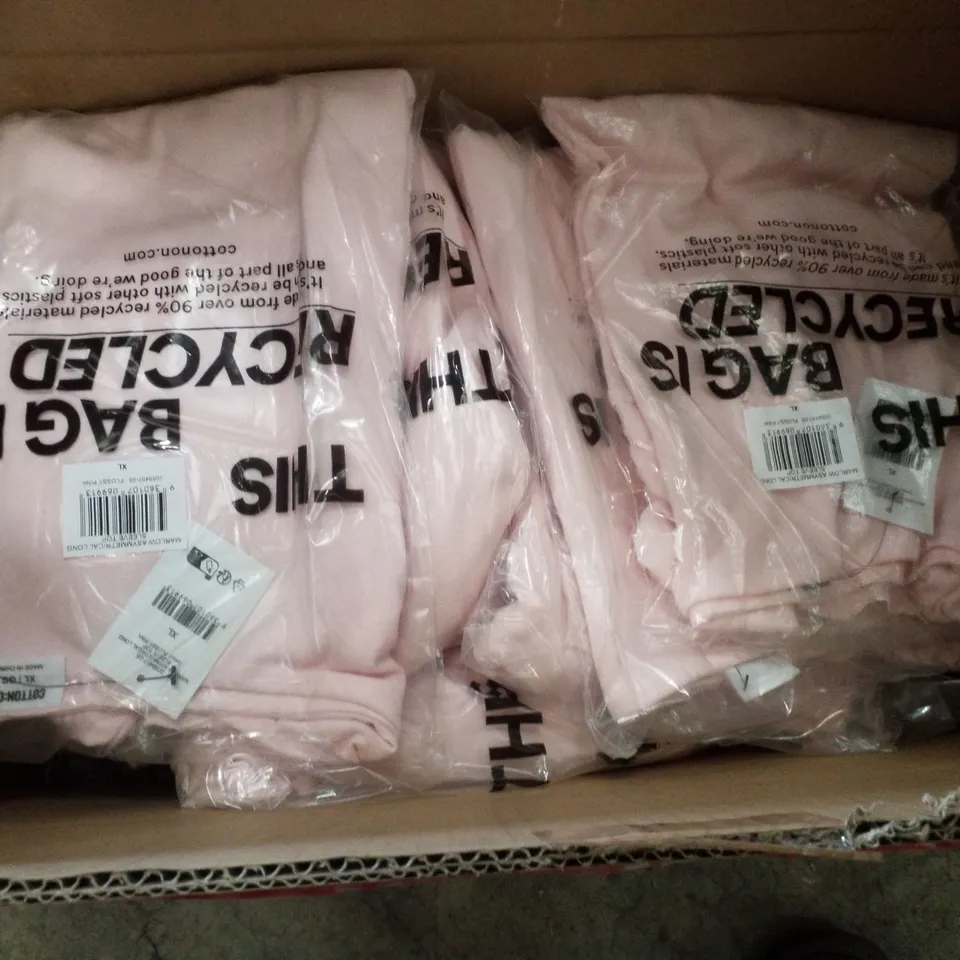 PALLET CONTAINING ASSORTED CLOTHING INCLUDING LONG SLEEVE TOPS, TAKE A WANDER OUTDOOR CLUB HOODIES & KNIT BUTTON UP VESTS