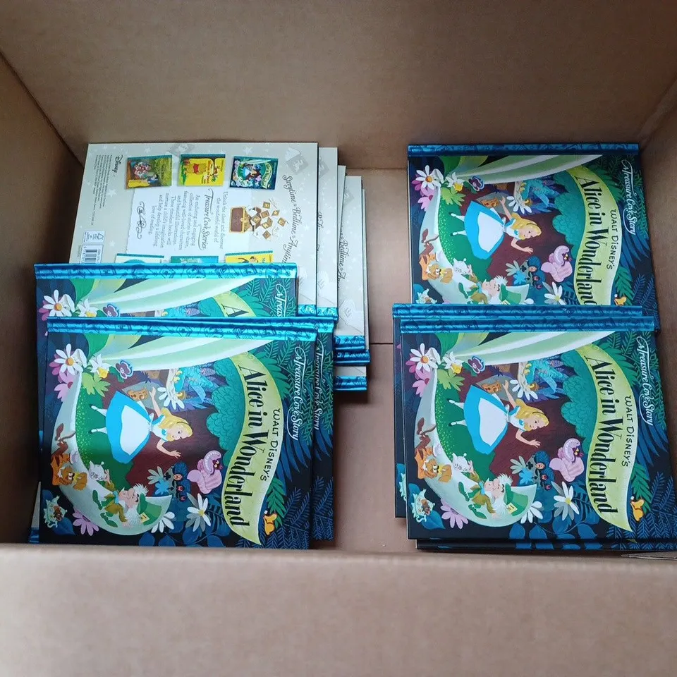 LOT TO CONTAIN APPROX. 20 X WALT DISNEY A TREASURE COVE STORY, "ALICE IN WONDERLAND" CHILDRENS BEDTIME STORY BOOKS