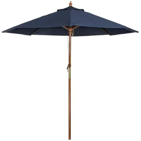 BOXED BOLERO ROUND PARASOL 3M DIAMETER NAVY BLUE