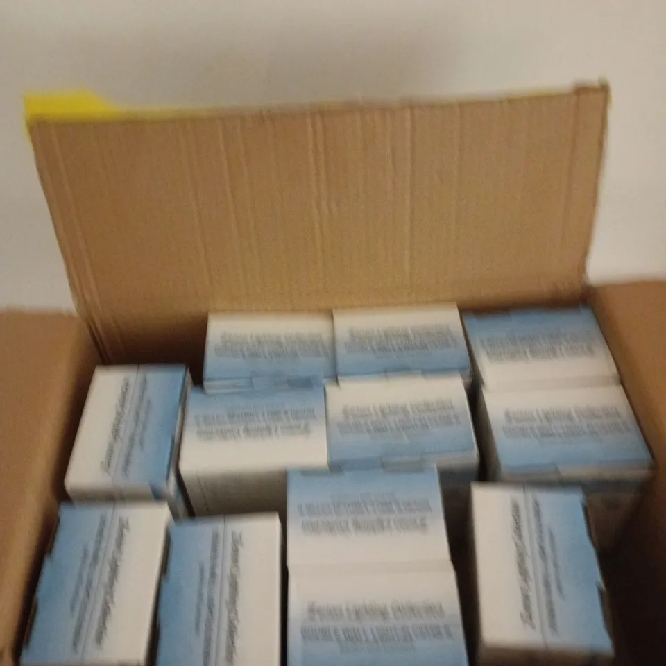 BOX OF APPROXIMATELY 12 ZENON LIGHTING COLLECTION DOUBLE WALL LIGHTS