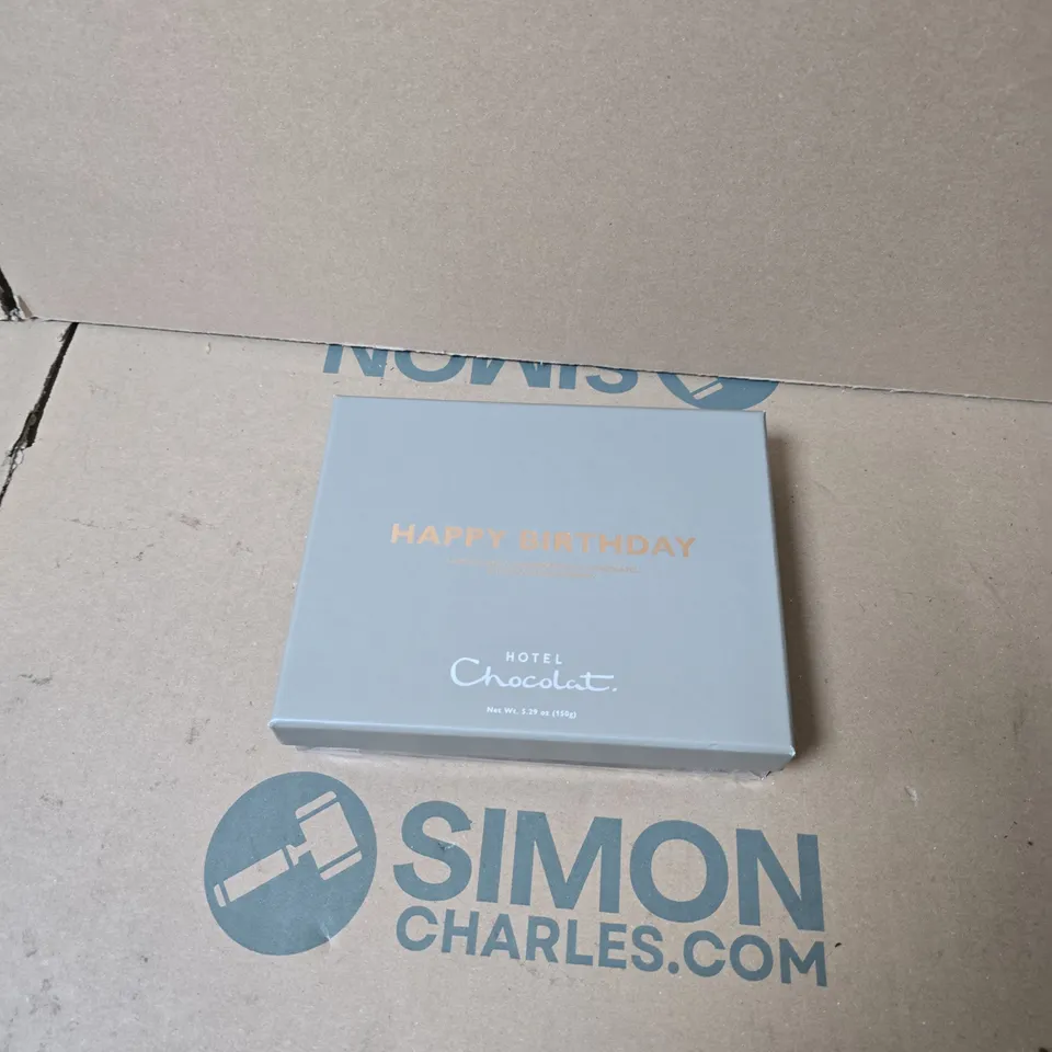 HOTEL CHOCOLAT HAPPY BIRTHDAY SIGNATURE CHOCOLATE BOX – 150G - BEST BEFORE JUNE 2026 