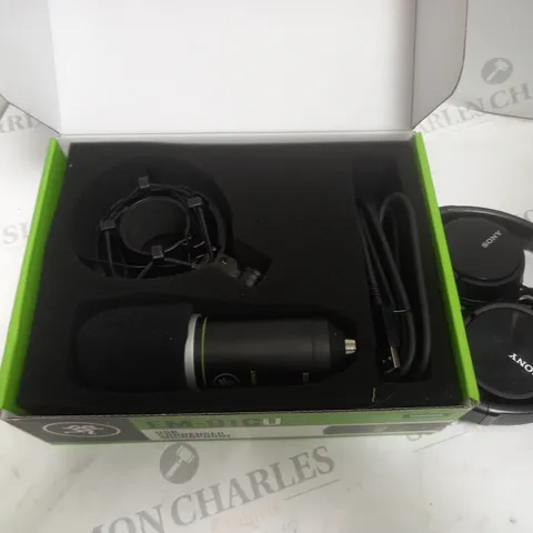 EM-91CU USB CONDENSER MICROPHONE AND HEADPHONES